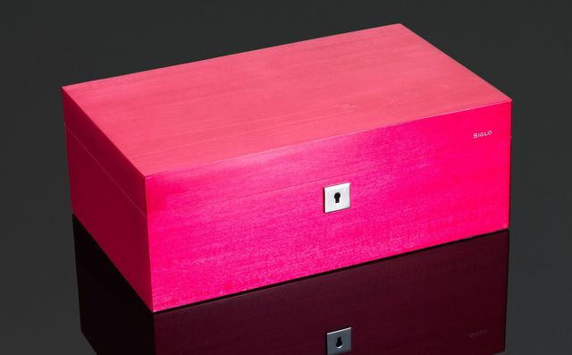 Cigar Humidor - Vibrant Series - 75 Stick - Siren Red