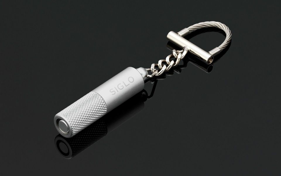 Siglo Cigar Cutter - Keychain Punch Cutter - Silver