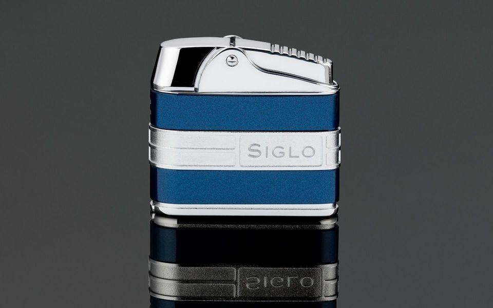 Siglo Retro II Lighter - Metallic Blue