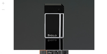 Siglo Chrome Lighters - High Altitude - Obsidian Black