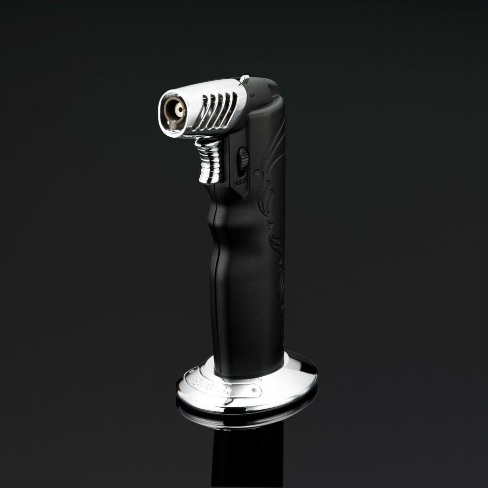 Siglo Oval Table Torch Lighter - Black