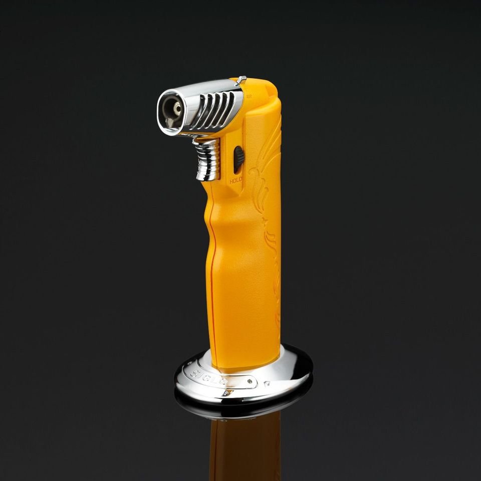 Siglo Oval Table Torch Lighter - Cohiba Yellow