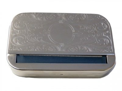 Chrome Patterned Rolling Tin Kingsize (for 115mm Paper)