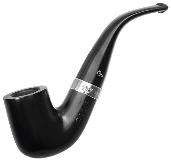 Peterson Pipe Premium Classic Range, Cara Smooth Finish Series, Ebony Stain (338) 9mm Filter with Fishtail