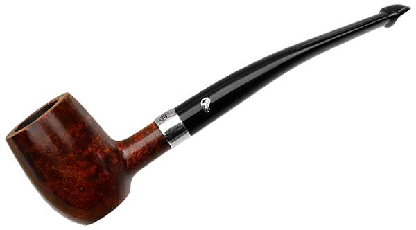 Peterson Pipe Specialty Range, Smooth Finish, Nickel Mounted Barrel Bowl with P/Lip Mouthpiece
