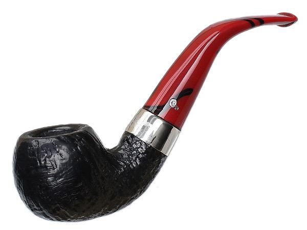 Peterson Pipe Classic Ranges, Dracula Series, Sandblasted Finish, 03 Shape, 9 mm Filter, with Fishtail Mouthpiece