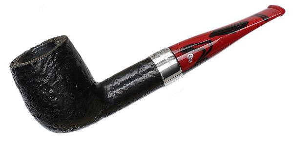 Peterson Pipe Classic Range, Dracula Series, Sandblasted Finish, 106 Shape with Fishtail Mouthpiece