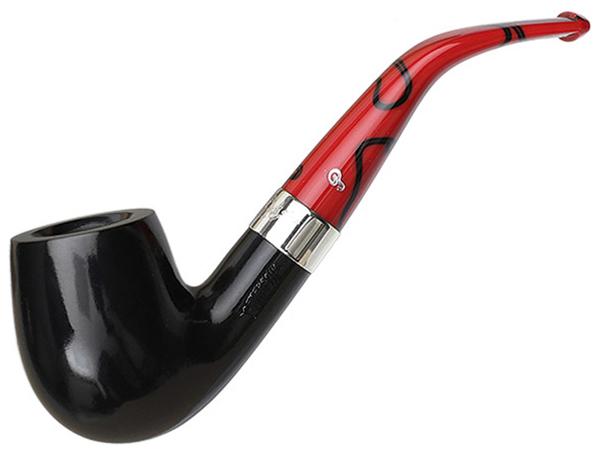 Peterson Pipe Classic Range, Dracula Series, Smooth Finish, 69 Style, 9 mm Filter with Fishtail Mouthpiece