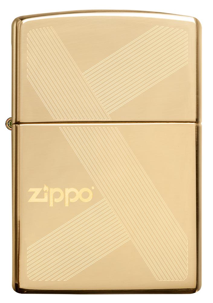 Zippo Logo High Polish Brass