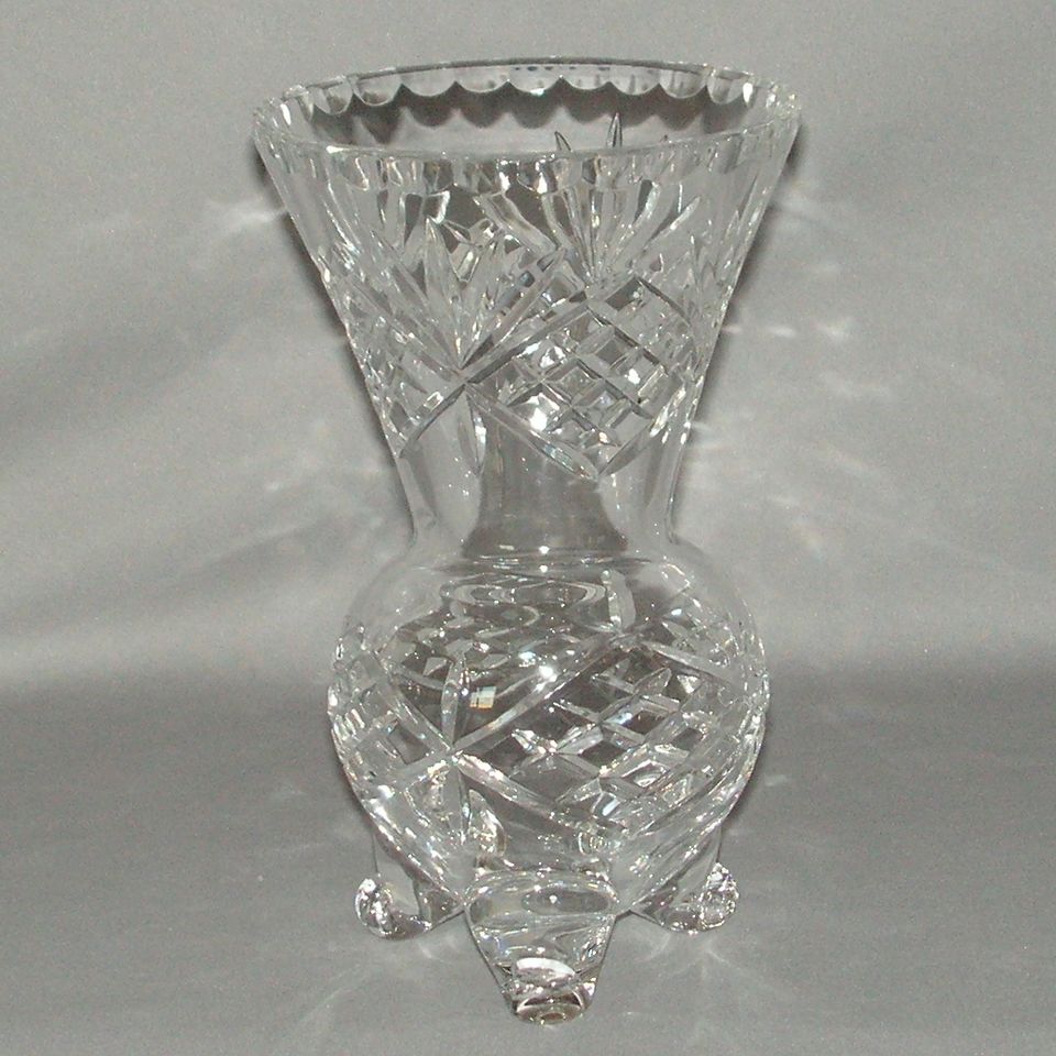Zawiecie Crystal - Footed Vase (15 cm High)
