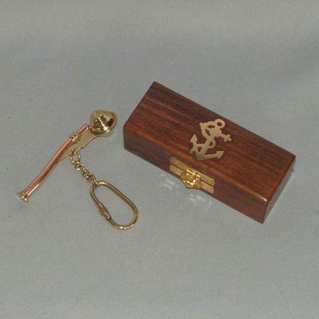 Brass Bosun's Whistle (Boxed)