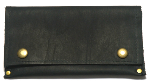 Tobacco Pouch Black or Tan Leather Double Paper Holder NZ