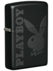 Zippo Lighter - Playboy - Black Matte
