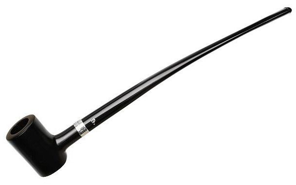 Peterson Pipe Churchwarden Ebony Silver Mounted Tankard Fishtail