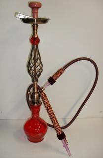Shisha Pipe 1 Hose Glass and Metal (Egyptian style) Large