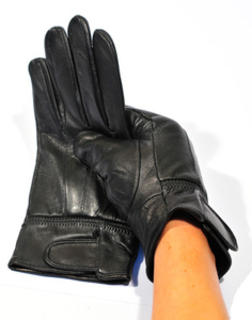 Men's Black Leather Gloves