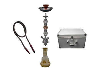 Shisha Pipe 1 Hose with Aluminium Case