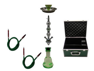 Shisha Pipe 2 Hoses with Aluminium Case