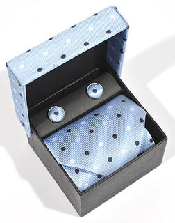 Silk Tie with Cufflinks
