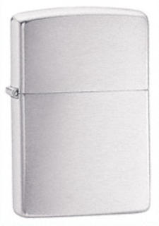 Zippo Lighter - Brushed Chrome - Armour