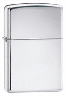 Zippo Lighter - High Polish Chrome - Armour