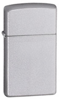 Zippo Lighter - Satin Chrome - (Slim)