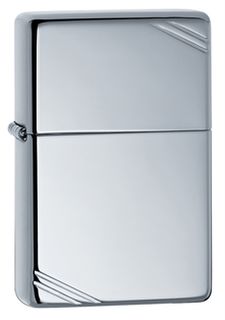 Zippo Lighter - High Polish Chrome - Vintage Series