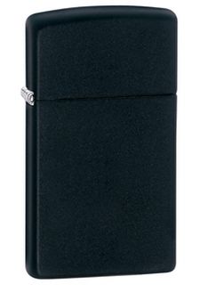 Zippo Lighter - Black Matte - (Slim)