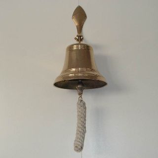 Brass Ship's Bell 6 Inch Antiqued Finish (150mm Diameter)