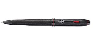 Ferrari Townsend Brushed Black Etched Honeycomb Ballpoint Pen