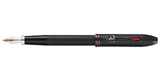 Ferrari Townsend Brushed Black Etched Honeycomb Fountain Pen (Medium Nib)