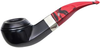 Peterson Pipe Classic Range, Dracula Series, Smooth Finish, 80s Style, 9 mm Filter with Fishtail Mouthpiece