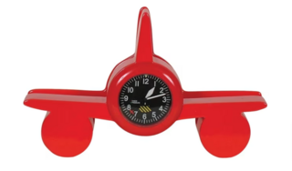 Card Holder - Desk Top - Retro Plane - Red