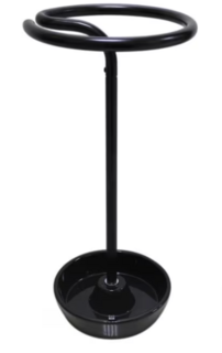 Umbrella Stand - Black with Ceramic Base