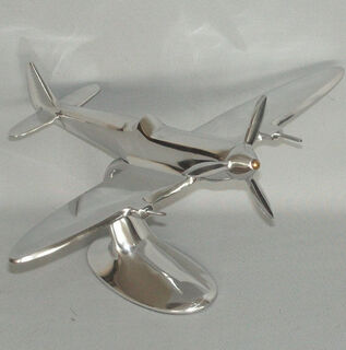 Spitfire - Aluminium Model on a Stand