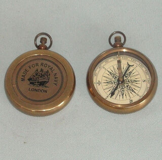 Replica Royal Navy Brass Compass