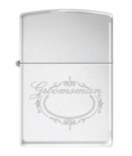 Zippo Lighter - Polished Chrome - Groomsman