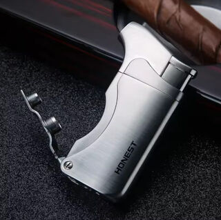Cigar Lighter Honest Brand - Jet Flame, Side Action
