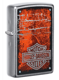 Zippo Lighter - Street Chrome - Harley Davidson - Logo Design