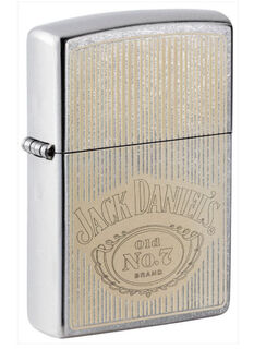 Zippo Lighter - Jack Daniel's Logo - Street Chrome