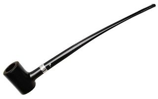 Peterson Pipe Churchwarden Ebony Silver Mounted Tankard Fishtail