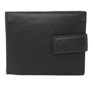Mens Business Card Leather Wallet Black or Deep Brown