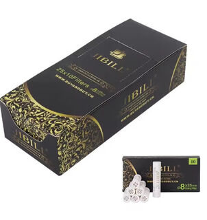 JIBILL Professional Smoking Filters Activated Charcoal 9mm - Carton of 250