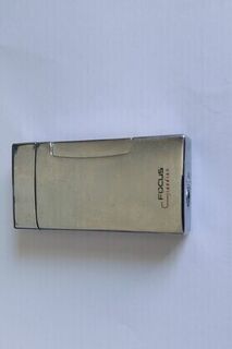 Pipe Lighter Single Soft Yellow Gas Flame - High Polish Chrome with Flintwheel