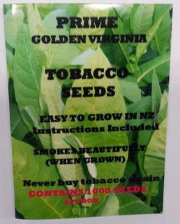 can you grow tobacco in new zealand Growing tobacco, small scale gardening - General Gardening Golden Virginia Tobacco Seed x